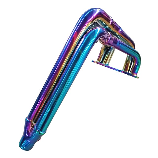 Automotive parts coated in PVD Titanium Rainbow