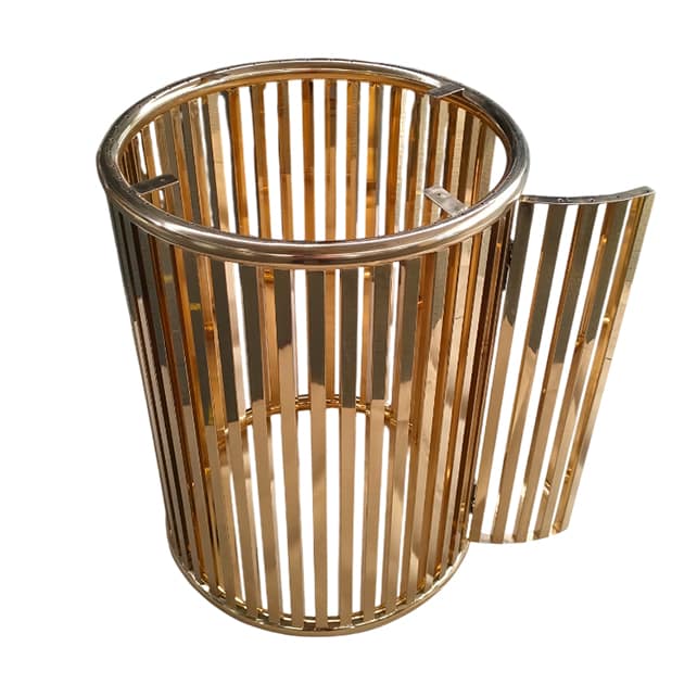 Basket coated in PVD Titanium Coating