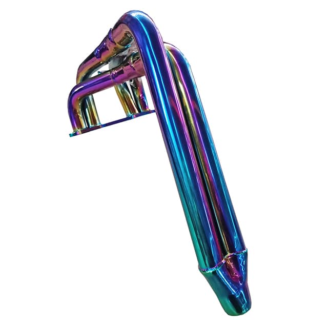 Automotive parts coated in PVD Titanium Rainbow