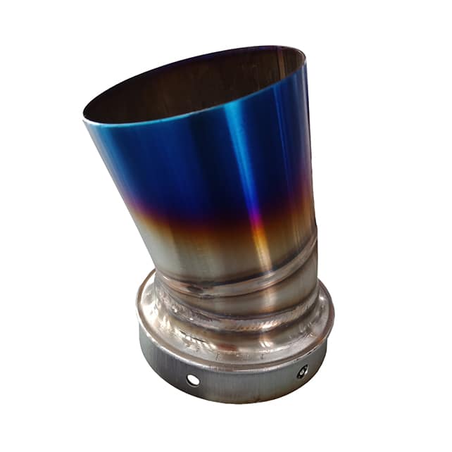 Motorcycle or car exhaust stand out with our PVD Titanium Blue Coating