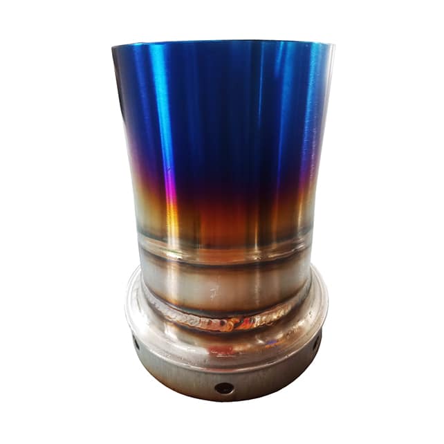 Motorcycle or car exhaust stand out with our PVD Titanium Blue Coating