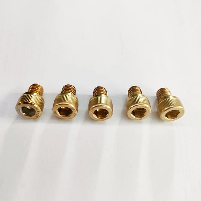 Professional PVD Titanium Gold Coating Service for Nut and Screw