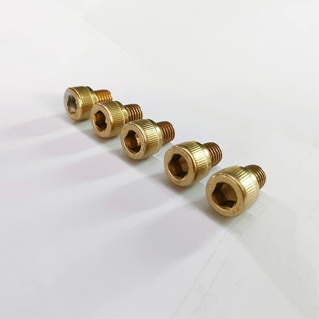 Professional PVD Titanium Gold Coating Service for Nut and Screw