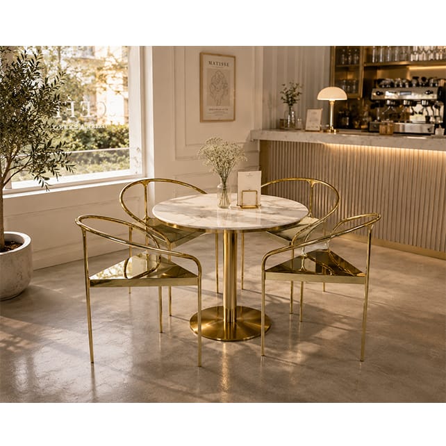 PVD Titanium Gold Coating for furniture