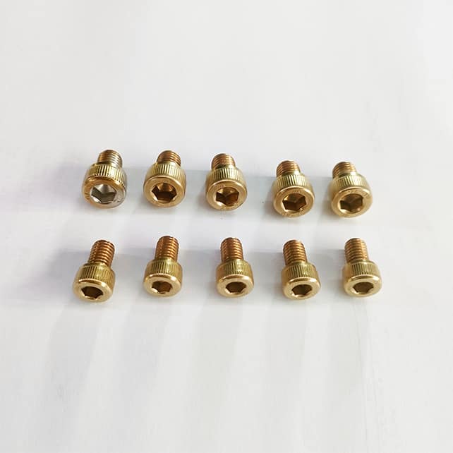 Professional PVD Titanium Gold Coating Service for Nut and Screw