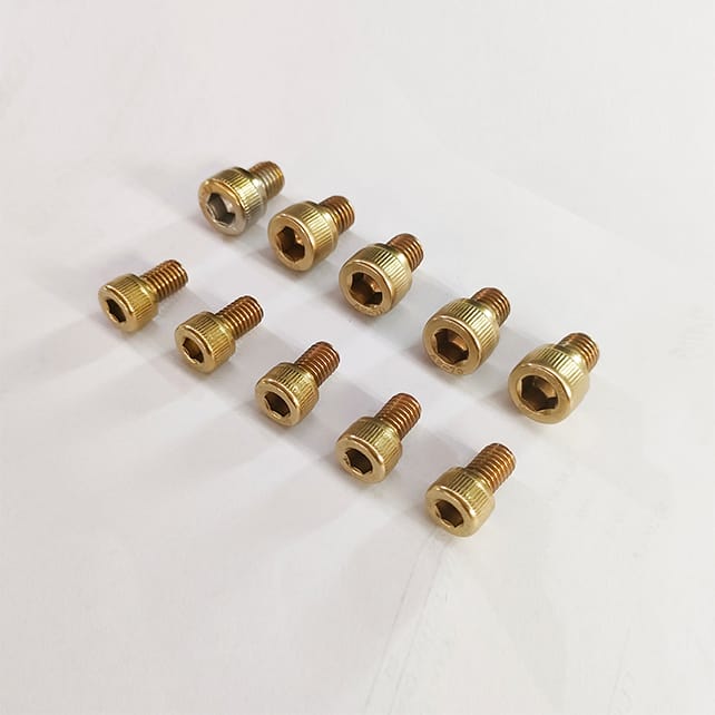 Professional PVD Titanium Gold Coating Service for Nut and Screw