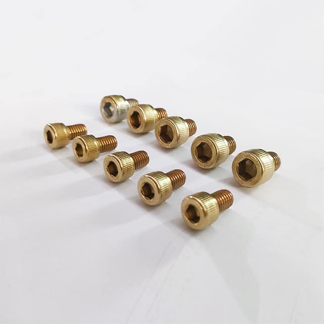Professional PVD Titanium Gold Coating Service for Nut and Screw