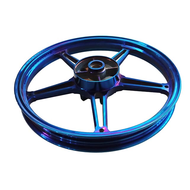 Motor accessories coated in PVD Titanium Blue Coating