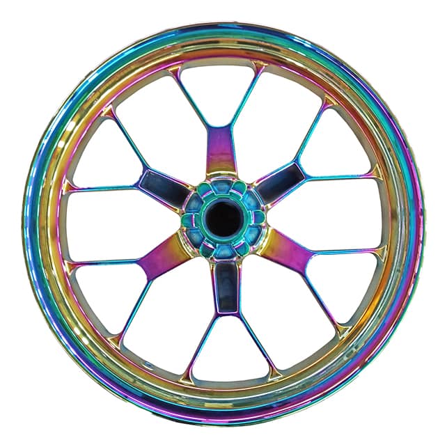 Premium appearance with PVD Titanium Rainbow Coating