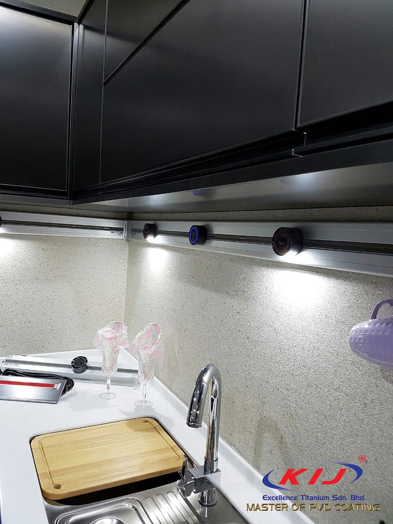 PVD Titanium Black + Anti Finger Print (AFP Matte)