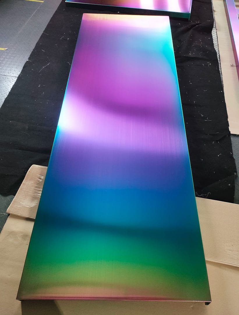 pvd titanium rainbow coating