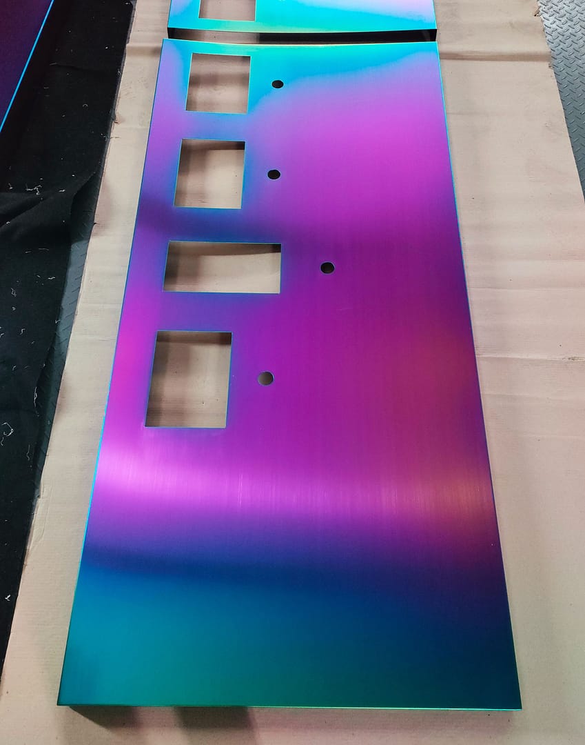 pvd titanium rainbow coating