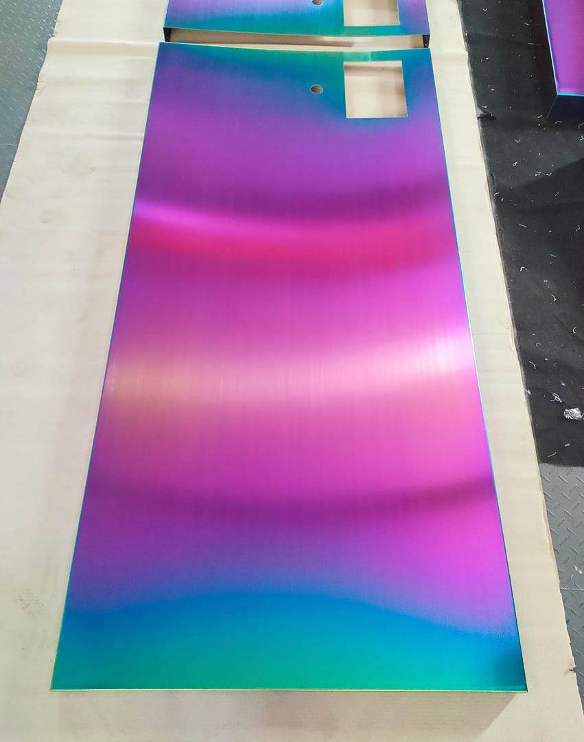 pvd titanium rainbow coating
