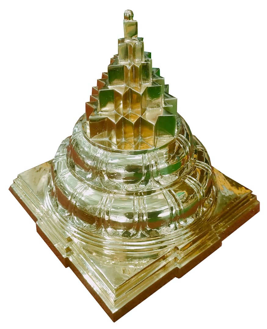 Statue coated in gold color