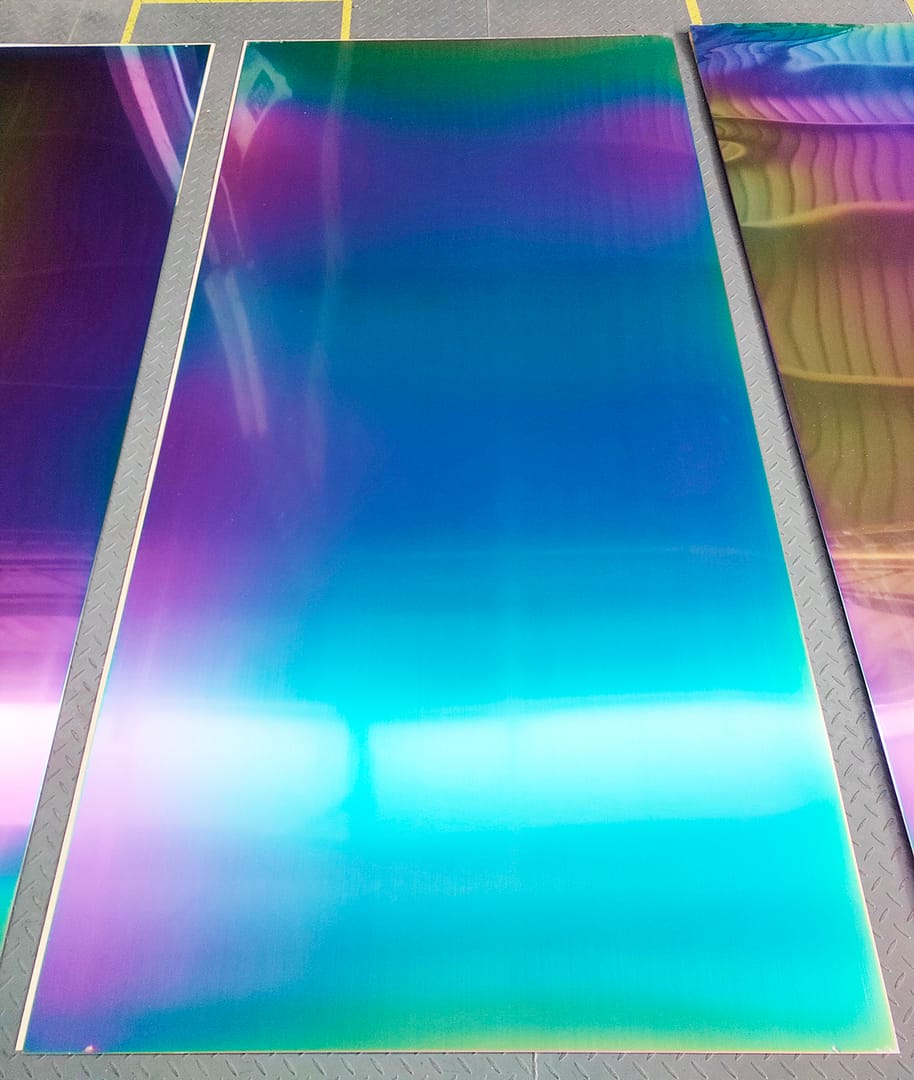 pvd rainbow coating