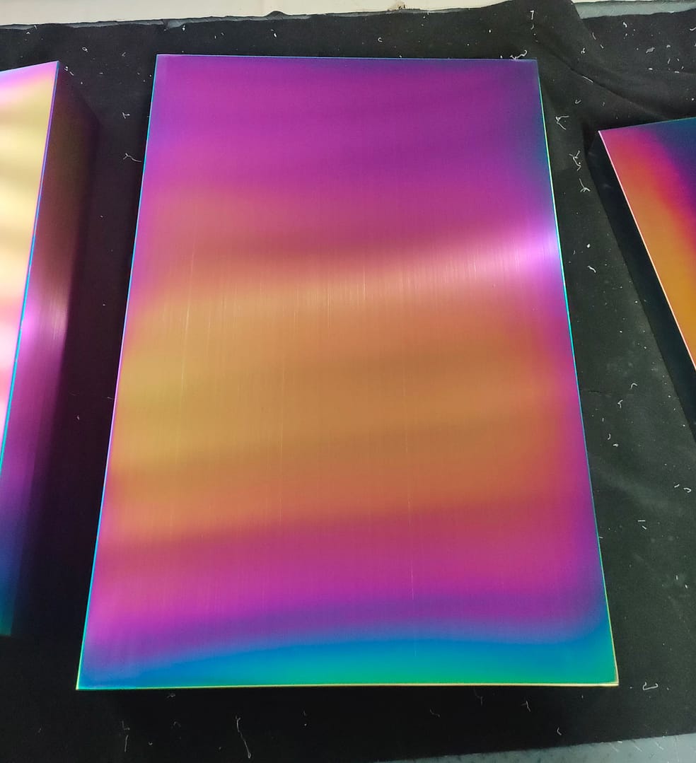 pvd titanium rainbow coating
